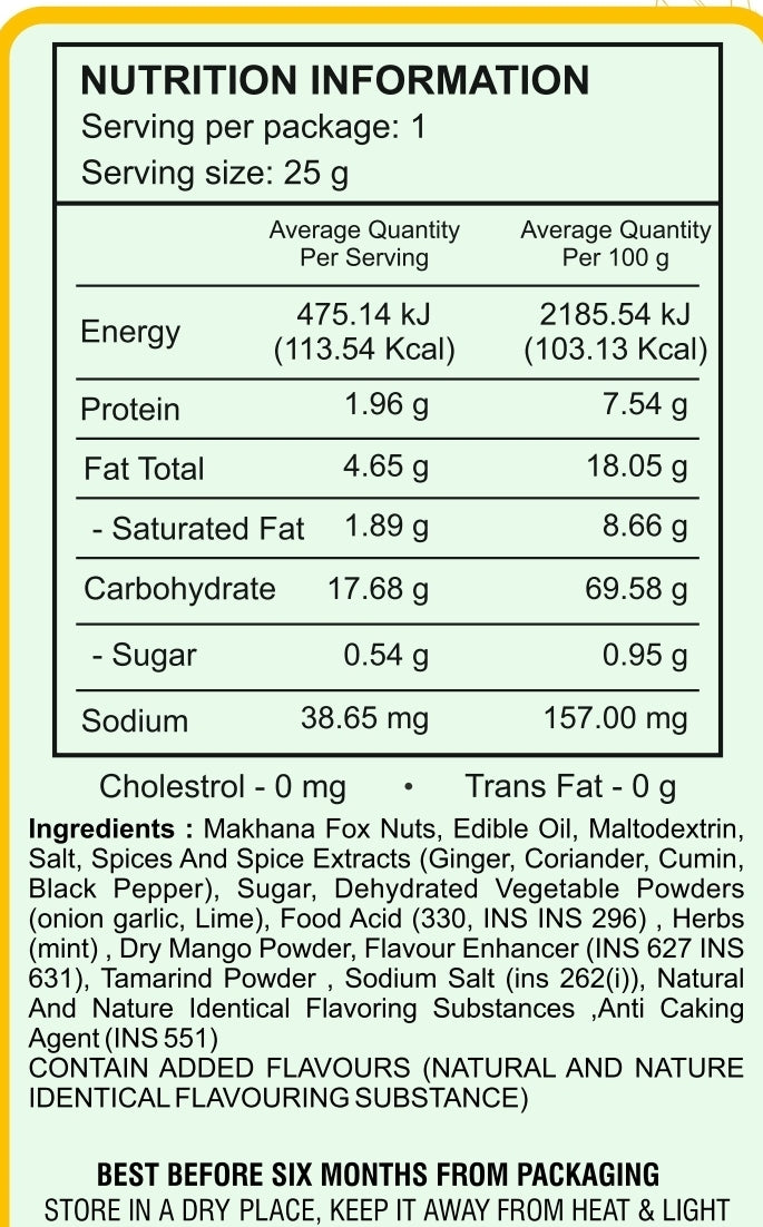 Pudina Lemon Makhana ( Fox Nut )