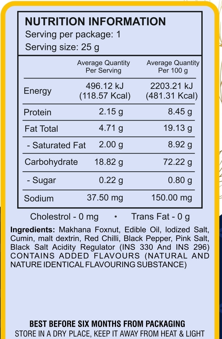 Chaat Masala Makhana ( Fox Nut )