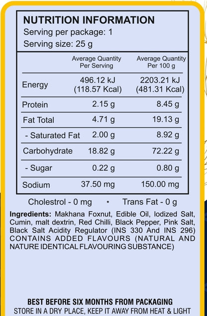 Chaat Masala Makhana ( Fox Nut )