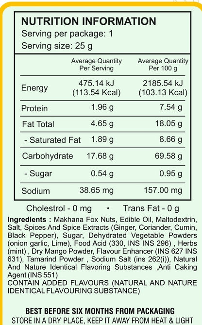 Pudina Lemon Makhana ( Fox Nut )